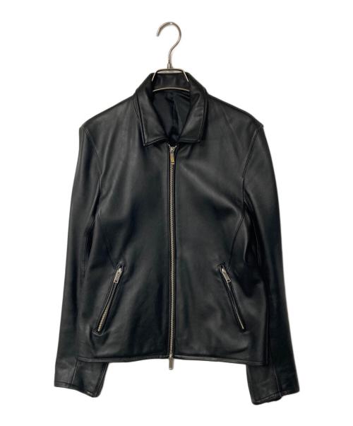 STUDIOUS（ステュディオス）STUDIOUS (ステュディオス) ラムレザーシングルライダースジャケット ブラック サイズ:2の古着・服飾アイテム