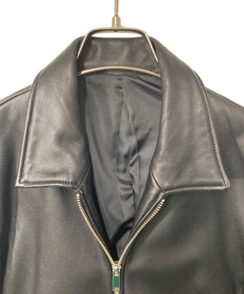 STUDIOUS（ステュディオス）STUDIOUS (ステュディオス) ラムレザーシングルライダースジャケット ブラック サイズ:2の古着・服飾アイテム