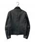 STUDIOUS (ステュディオス) ラムレザーシングルライダースジャケット ブラック サイズ:2：7000円