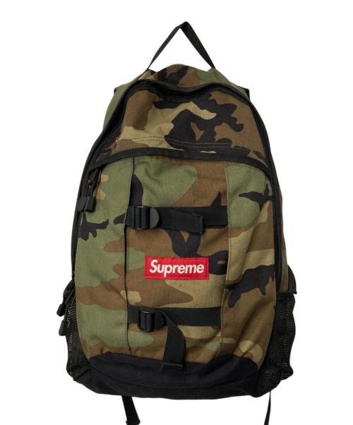 SUPREME（シュプリーム）Supreme (シュプリーム) カモ柄バックパック カーキ×ブラウンの古着・服飾アイテム