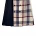 中古・古着 BLUE LABEL CRESTBRIDGE (ブルーレーベルクレストブリッジ) ウール切替チェックスカート ネイビー サイズ:38：7000円