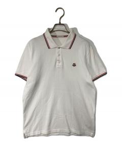 中古・古着通販】MONCLER (モンクレール) 胸ロゴポロシャツ ホワイト