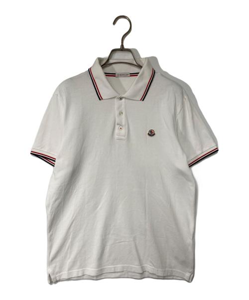 MONCLER（モンクレール）MONCLER (モンクレール) MAGLIA POLO MANICA CORTA ホワイト サイズ:Ｍの古着・服飾アイテム