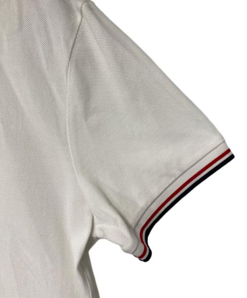 MONCLER（モンクレール）MONCLER (モンクレール) MAGLIA POLO MANICA CORTA ホワイト サイズ:Ｍの古着・服飾アイテム