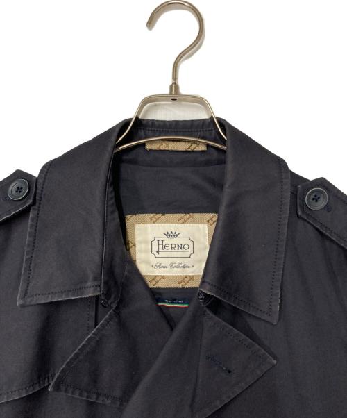 HERNO（ヘルノ）HERNO (ヘルノ) トレンチジャケット ネイビー サイズ:48の古着・服飾アイテム