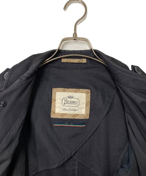 HERNO（ヘルノ）HERNO (ヘルノ) トレンチジャケット ネイビー サイズ:48の古着・服飾アイテム