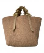 LUDLOWラドロー）の古着「フリルファートートバッグ」｜ブラウン