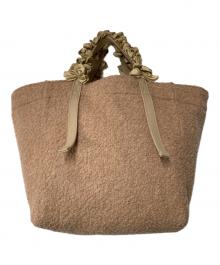 LUDLOW（ラドロー）の古着「フリルファートートバッグ」｜ブラウン