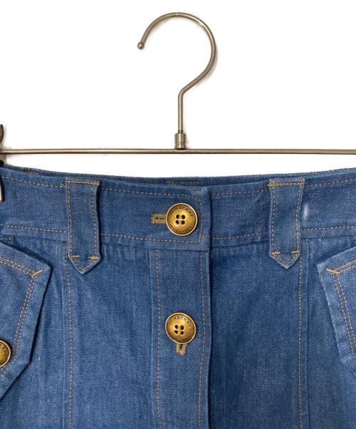 BURBERRY BLUE LABEL（バーバリー ブルー レーベル）BURBERRY BLUE LABEL (バーバリー ブルー レーベル) デニムミニスカート インディゴ サイズ:36の古着・服飾アイテム