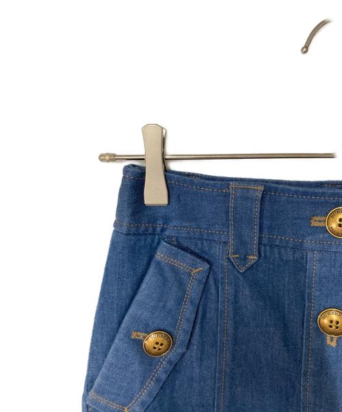 BURBERRY BLUE LABEL（バーバリー ブルー レーベル）BURBERRY BLUE LABEL (バーバリー ブルー レーベル) デニムミニスカート インディゴ サイズ:36の古着・服飾アイテム