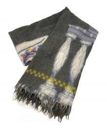 INOUI TOOSH（イヌイトゥーシュ）の古着「アニマル柄ストール」｜グレー