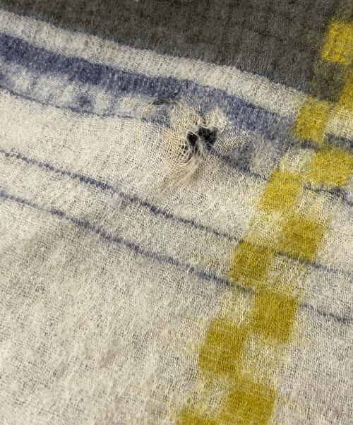 INOUI TOOSH（イヌイトゥーシュ）INOUI TOOSH (イヌイトゥーシュ) アニマル柄ストール グレーの古着・服飾アイテム