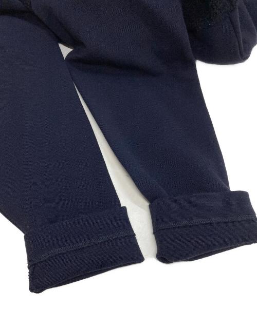 Leilian WHITE LABEL（レリアン ホワイトレーベル）Leilian WHITE LABEL (レリアン ホワイトレーベル) ボア切替ニットワンピース ネイビー サイズ:9の古着・服飾アイテム