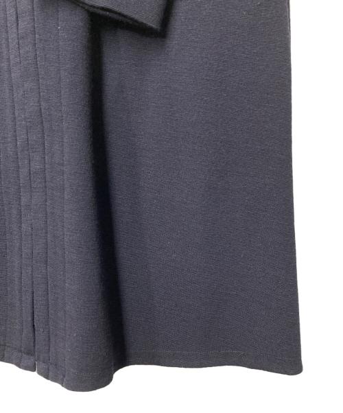 Leilian WHITE LABEL（レリアン ホワイトレーベル）Leilian WHITE LABEL (レリアン ホワイトレーベル) ボア切替ニットワンピース ネイビー サイズ:9の古着・服飾アイテム