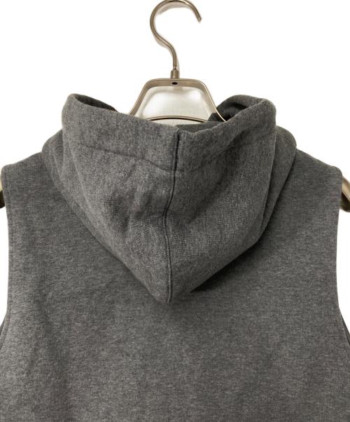 Leilian（レリアン）LEILIAN (レリアン) フーデット キルティングベスト グレー サイズ:9の古着・服飾アイテム