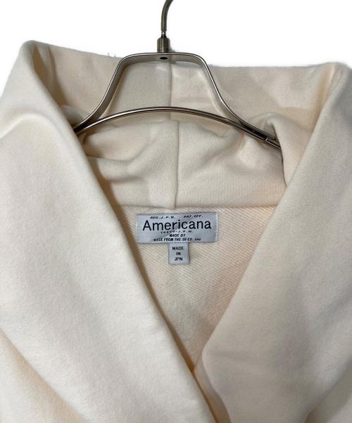 Americana（アメリカーナ）Americana (アメリカーナ) フーデットスウェットコート アイボリー サイズ:FREEの古着・服飾アイテム