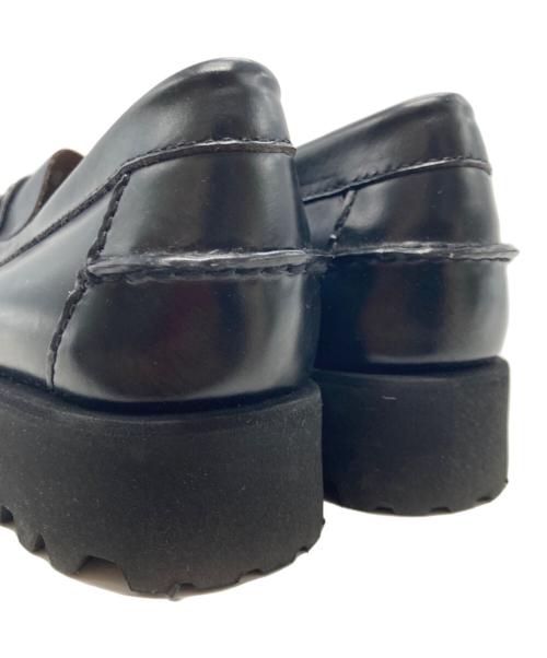 G.H.BASS（ジーエイチバス）G.H.BASS (ジーエイチバス) プラットフォームレザーローファー ブラック サイズ:5/7/38の古着・服飾アイテム