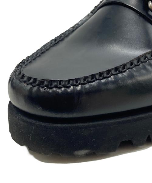 G.H.BASS（ジーエイチバス）G.H.BASS (ジーエイチバス) プラットフォームレザーローファー ブラック サイズ:5/7/38の古着・服飾アイテム