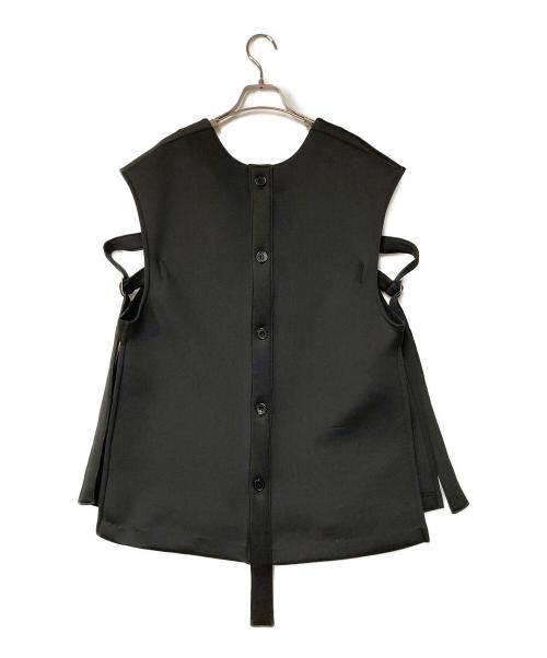 SUMISTYLE（スミスタイル）SUMISTYLE (スミスタイル) ポンチVネックベスト ブラック サイズ:FREEの古着・服飾アイテム