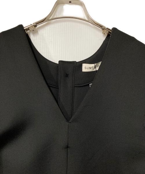 SUMISTYLE（スミスタイル）SUMISTYLE (スミスタイル) ポンチVネックベスト ブラック サイズ:FREEの古着・服飾アイテム