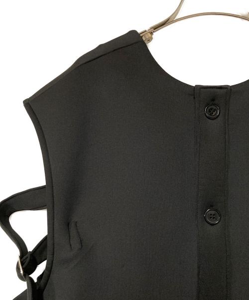 SUMISTYLE（スミスタイル）SUMISTYLE (スミスタイル) ポンチVネックベスト ブラック サイズ:FREEの古着・服飾アイテム