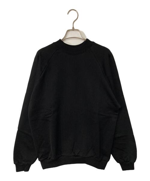 everyone（エブリワン）everyone (エブリワン) ラグランクルーネックスウェット ブラック サイズ:Sの古着・服飾アイテム