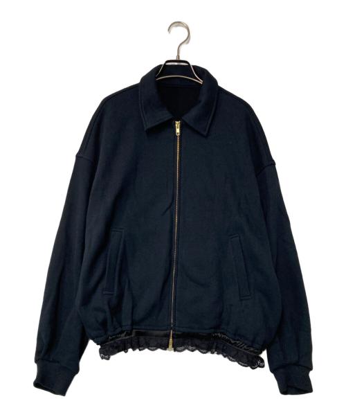 rosy monster（ロージーモンスター）rosy monster (ロージーモンスター) フリルジップジャケット ブラック サイズ:FREEの古着・服飾アイテム