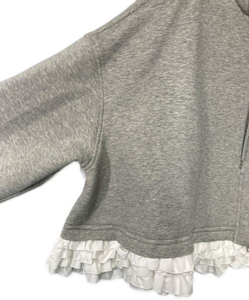 rosy monster（ロージーモンスター）rosy monster (ロージーモンスター) hem frill parker グレー サイズ:Fの古着・服飾アイテム