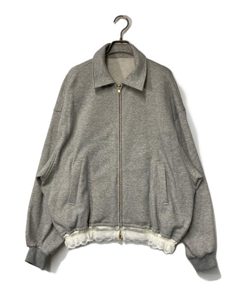 rosy monster（ロージーモンスター）rosy monster (ロージーモンスター) フリルジップジャケット グレー サイズ:FREEの古着・服飾アイテム