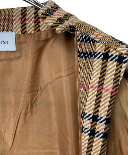 rosy monster（ロージーモンスター）rosy monster (ロージーモンスター) ノースリーブチェックワンピース ブラウン サイズ:Fの古着・服飾アイテム