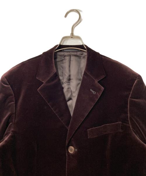 PAUL SMITH（ポールスミス）PAUL SMITH (ポールスミス) NIEDIECK VELVET (ニーディック ベルベット) ベロアテーラードジャケット ブラウン サイズ:Lの古着・服飾アイテム