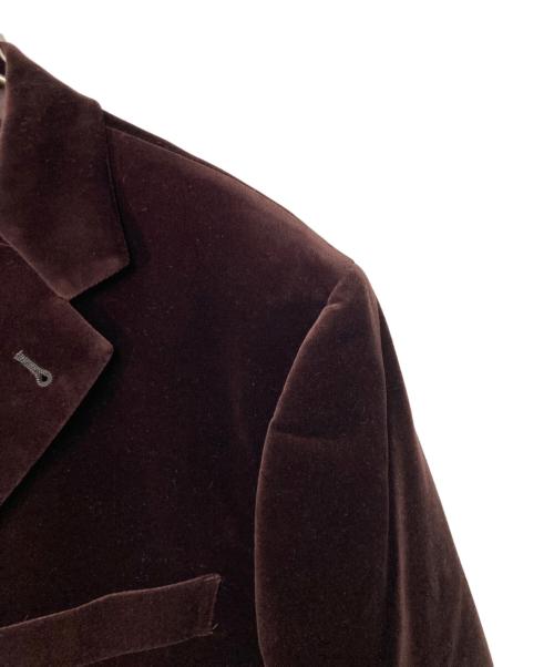 PAUL SMITH（ポールスミス）PAUL SMITH (ポールスミス) NIEDIECK VELVET (ニーディック ベルベット) ベロアテーラードジャケット ブラウン サイズ:Lの古着・服飾アイテム