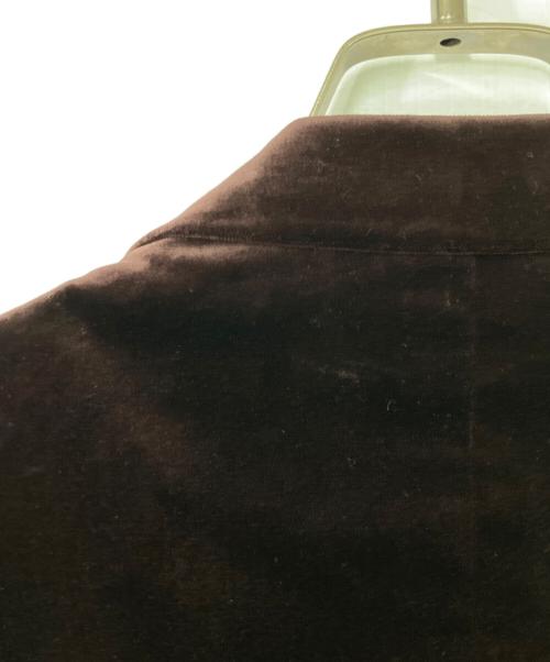 PAUL SMITH（ポールスミス）PAUL SMITH (ポールスミス) NIEDIECK VELVET (ニーディック ベルベット) ベロアテーラードジャケット ブラウン サイズ:Lの古着・服飾アイテム