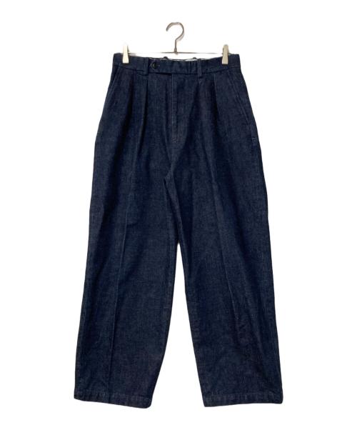 STEVEN ALAN（スティーブンアラン）STEVEN ALAN (スティーブンアラン) 13.5oz デニム インツープリーツ ドレス トラウザーズ インディゴ サイズ:Sの古着・服飾アイテム