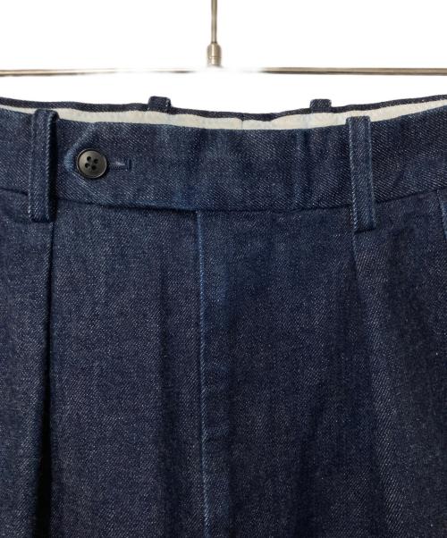 STEVEN ALAN（スティーブンアラン）STEVEN ALAN (スティーブンアラン) 13.5oz デニム インツープリーツ ドレス トラウザーズ インディゴ サイズ:Sの古着・服飾アイテム