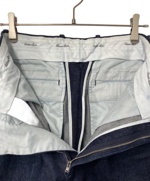 STEVEN ALAN（スティーブンアラン）STEVEN ALAN (スティーブンアラン) 13.5oz デニム インツープリーツ ドレス トラウザーズ インディゴ サイズ:Sの古着・服飾アイテム
