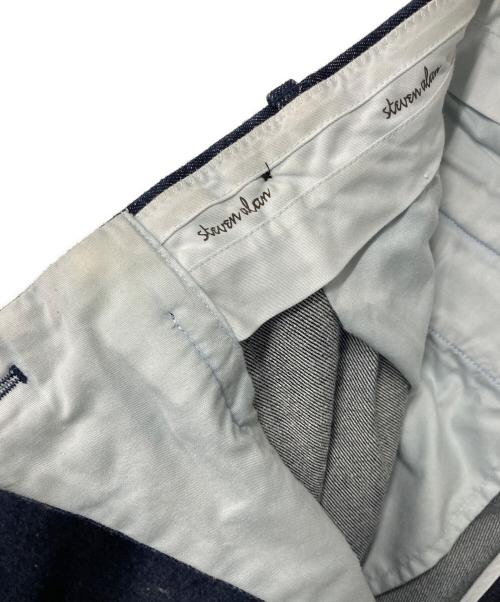 STEVEN ALAN（スティーブンアラン）STEVEN ALAN (スティーブンアラン) 13.5oz デニム インツープリーツ ドレス トラウザーズ インディゴ サイズ:Sの古着・服飾アイテム