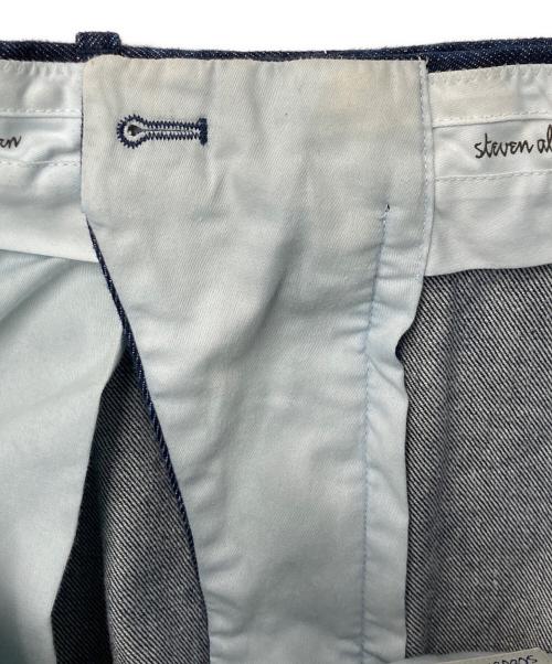 STEVEN ALAN（スティーブンアラン）STEVEN ALAN (スティーブンアラン) 13.5oz デニム インツープリーツ ドレス トラウザーズ インディゴ サイズ:Sの古着・服飾アイテム