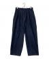 STEVEN ALAN（スティーブンアラン）の古着「13.5oz デニム インツープリーツ ドレス トラウザーズ」｜インディゴ