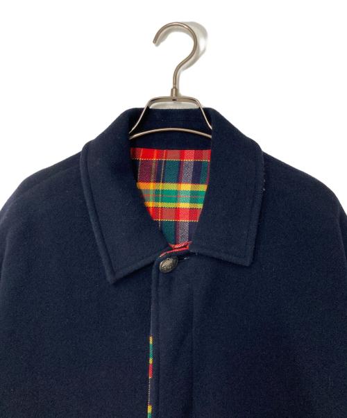 VERSACE JEANS COUTURE（ヴェルサーチ ジーンズクチュール）VERSACE JEANS COUTURE (ヴェルサーチ ジーンズクチュール) リバーシブルチェックフリースジャケット イタリア製 ネイビー サイズ:Mの古着・服飾アイテム