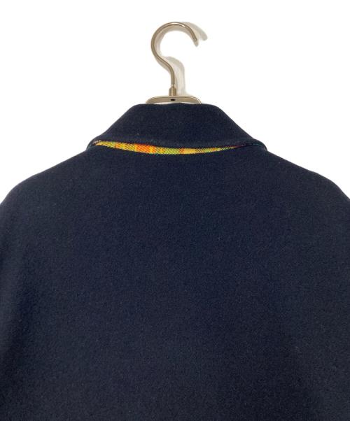 VERSACE JEANS COUTURE（ヴェルサーチ ジーンズクチュール）VERSACE JEANS COUTURE (ヴェルサーチ ジーンズクチュール) リバーシブルチェックフリースジャケット イタリア製 ネイビー サイズ:Mの古着・服飾アイテム