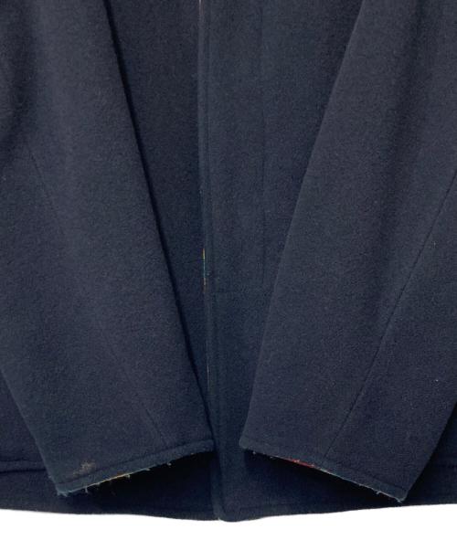 VERSACE JEANS COUTURE（ヴェルサーチ ジーンズクチュール）VERSACE JEANS COUTURE (ヴェルサーチ ジーンズクチュール) リバーシブルチェックフリースジャケット イタリア製 ネイビー サイズ:Mの古着・服飾アイテム