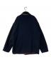 VERSACE JEANS COUTURE (ヴェルサーチ ジーンズクチュール) リバーシブルチェックフリースジャケット イタリア製 ネイビー サイズ:M：7000円
