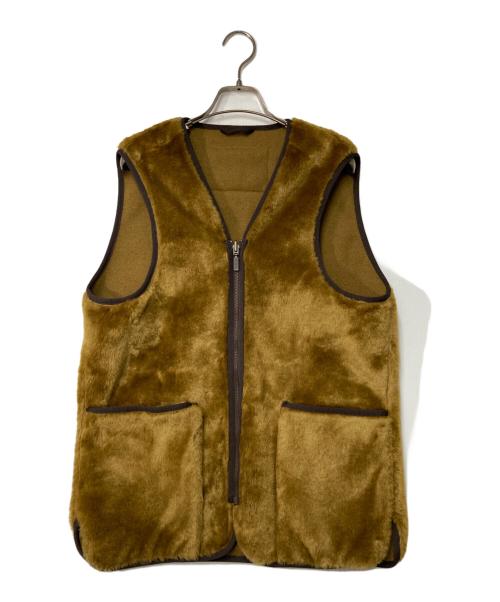 Barbour（バブアー）Barbour (バブアー) SL FUR LINER VEST ブラウン サイズ:38の古着・服飾アイテム