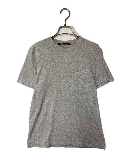 LOUIS VUITTON（ルイ ヴィトン）LOUIS VUITTON (ルイ ヴィトン) モノグラムデザイン ポケットTシャツ グレー サイズ:XSの古着・服飾アイテム