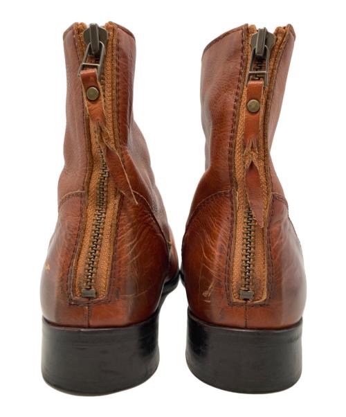 PADRONE（パドローネ）PADRONE (パドローネ) バックジップブーツ ブラウン サイズ:40の古着・服飾アイテム