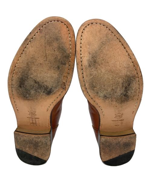 PADRONE（パドローネ）PADRONE (パドローネ) バックジップブーツ ブラウン サイズ:40の古着・服飾アイテム