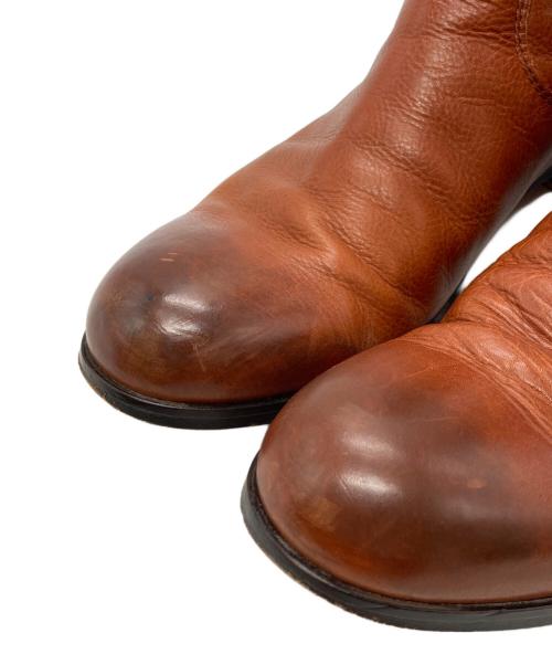 PADRONE（パドローネ）PADRONE (パドローネ) バックジップブーツ ブラウン サイズ:40の古着・服飾アイテム