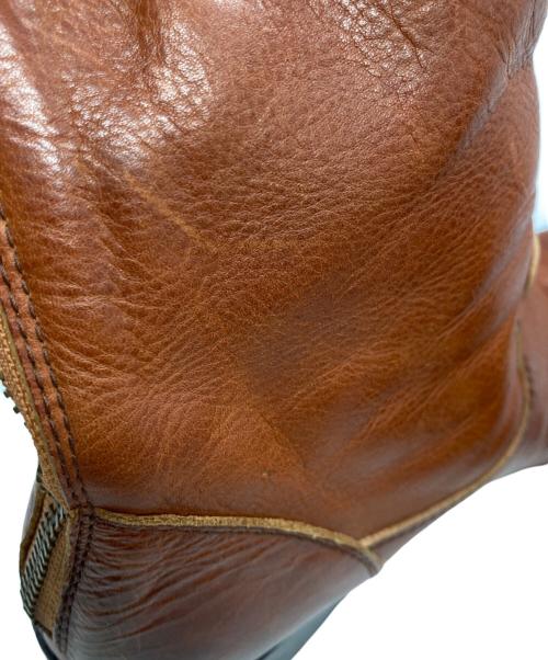 PADRONE（パドローネ）PADRONE (パドローネ) バックジップブーツ ブラウン サイズ:40の古着・服飾アイテム