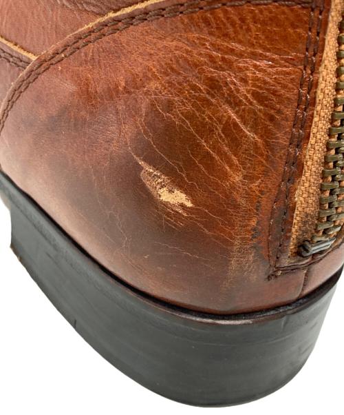 PADRONE（パドローネ）PADRONE (パドローネ) バックジップブーツ ブラウン サイズ:40の古着・服飾アイテム